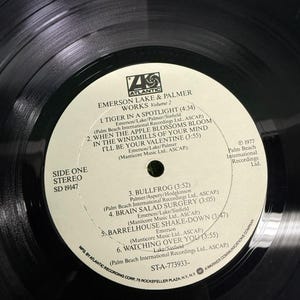 Emerson Lake & Palmer - Works SD 2-7000 Dubbel-LP Vinylskiva 1977 Atlantic bild 5