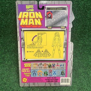 VTG Toy Biz Spider Woman Action Figure Toy 1994 Sealed New Marvel MOC Iron Man image 2