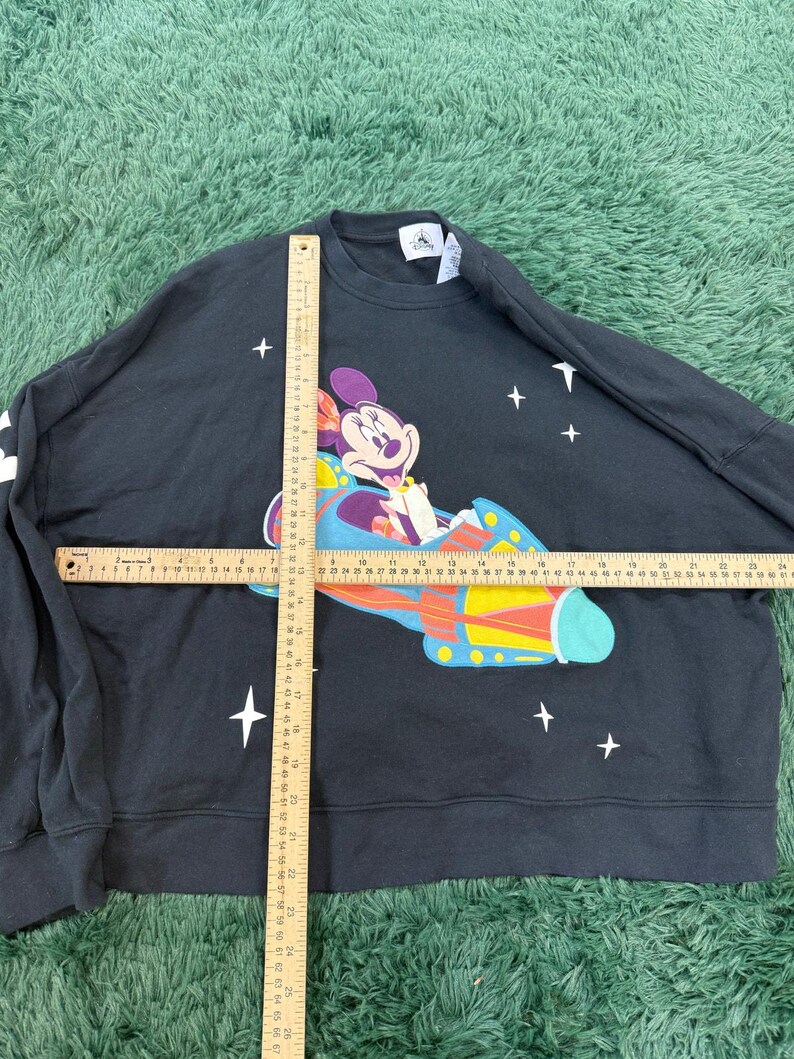 Sudadera negra mediana Disney para mujer de Minnie Mouse imagen 5
