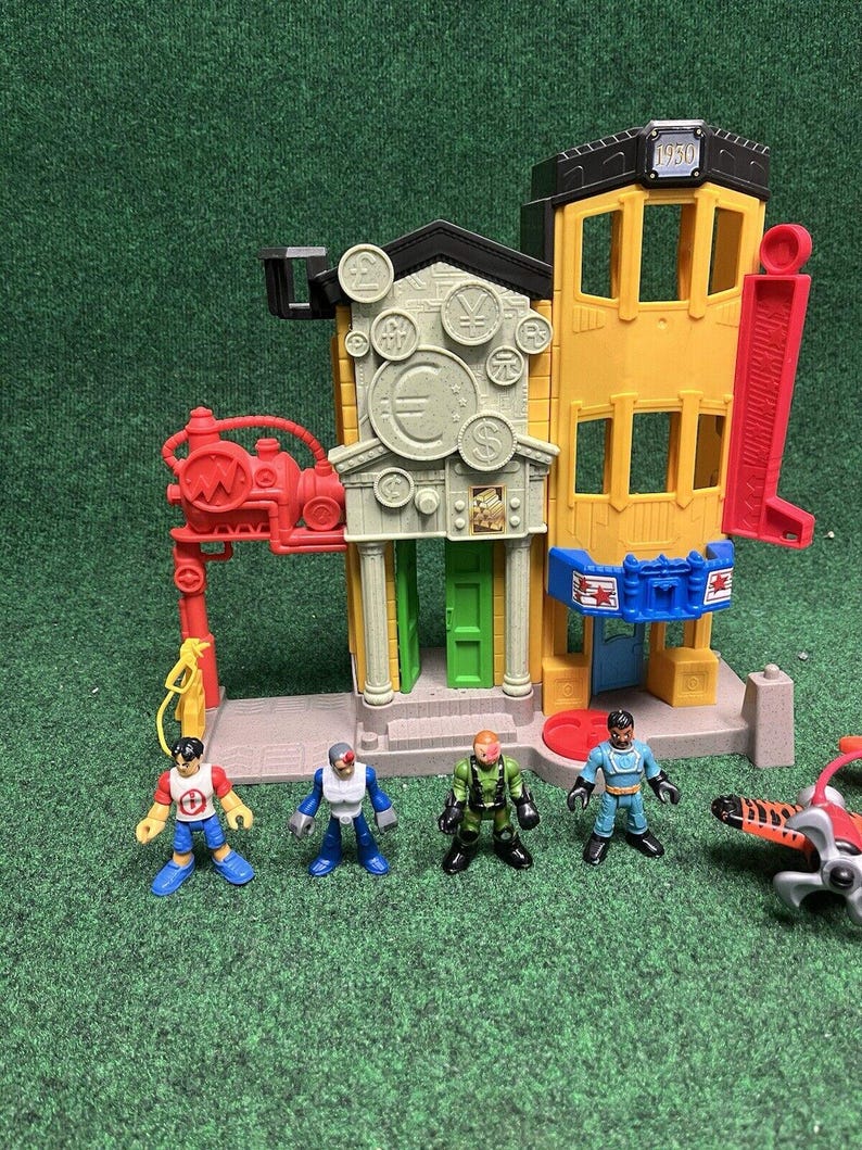 Imaginext Rescue Center Fisher-price Imaginext Rescue City Center Bank Playset W/ Figures ...