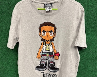Vintage The Boondocks Adult Swim Comic Cartoon Anime Promo T-shirt