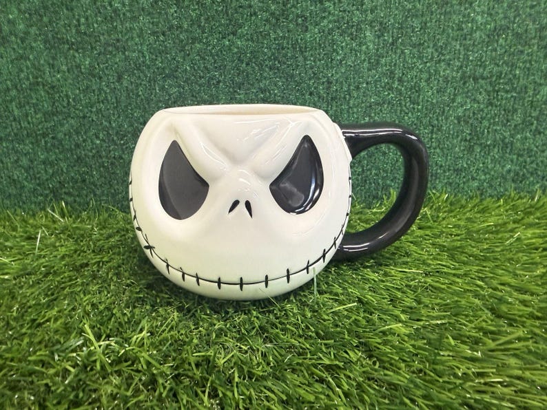 Disney Tim Burton's Nightmare Before Christmas Jack Skellington gebeeldhouwde mok afbeelding 1