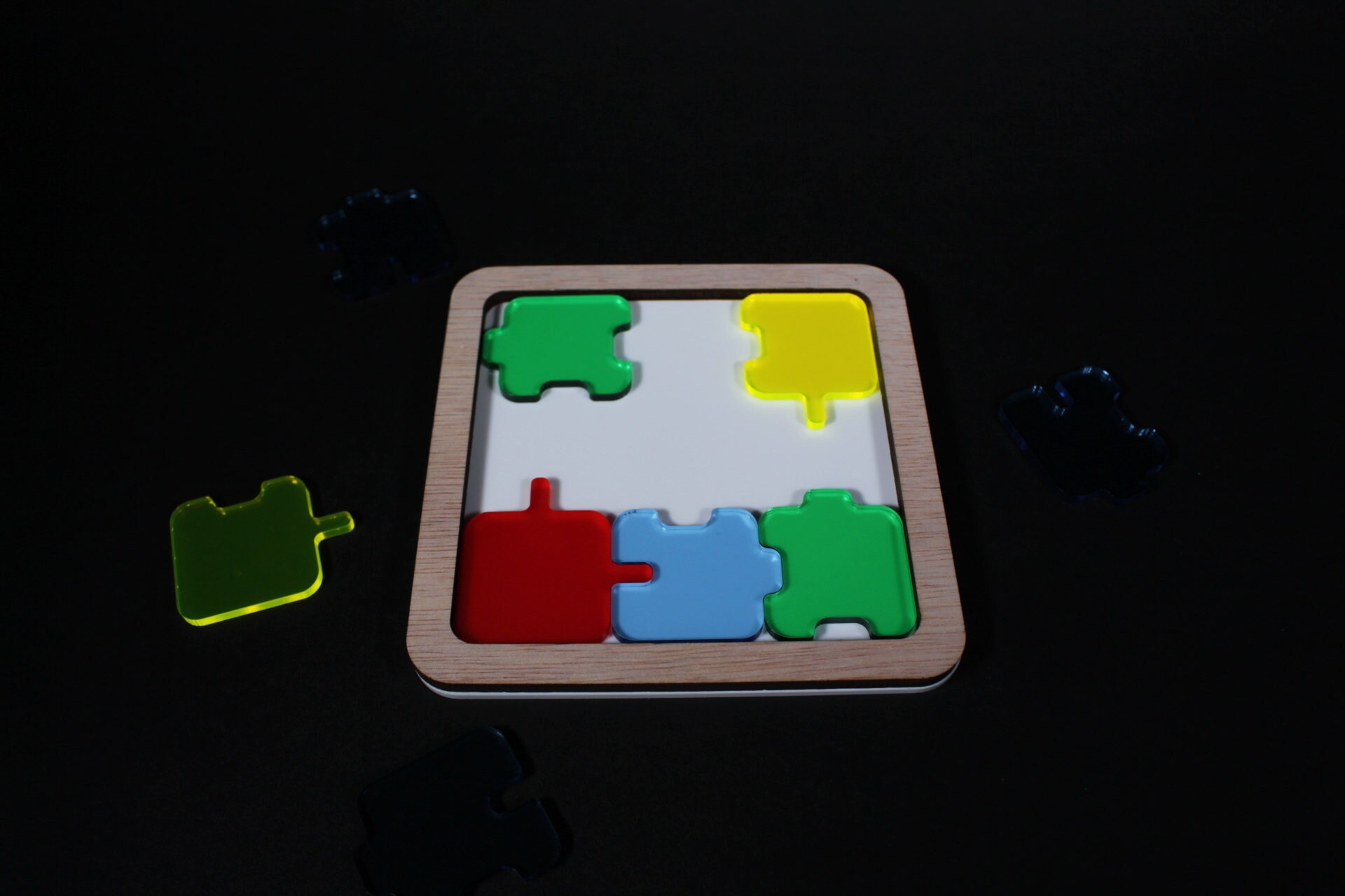 9 Piece Acrylic Jigsaw Puzzle Nosey Puzzle by Alexander E Holroyd Etsy