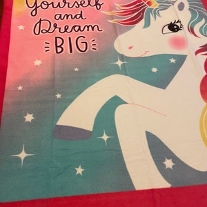 Believe in yourself  unicorn tie blanket No sew fleece blanket, soft fleece blanket, tie blanket