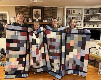Men’s plaid shirts quilt