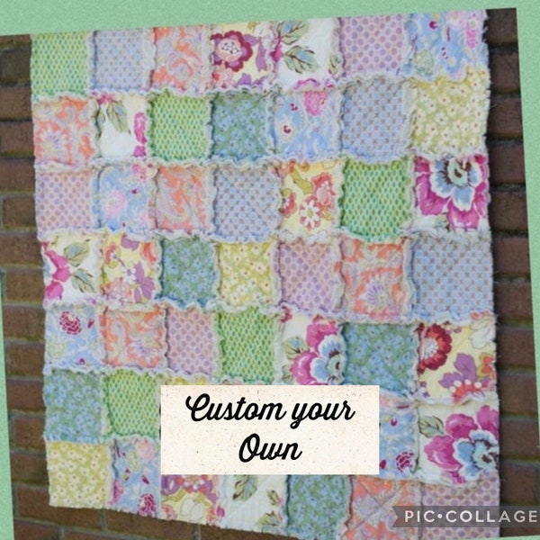 CUSTOM YOUR OWN*** rag quilt, blanket, quilt, custom quilt, rag blanket, baby blanket, child blanket