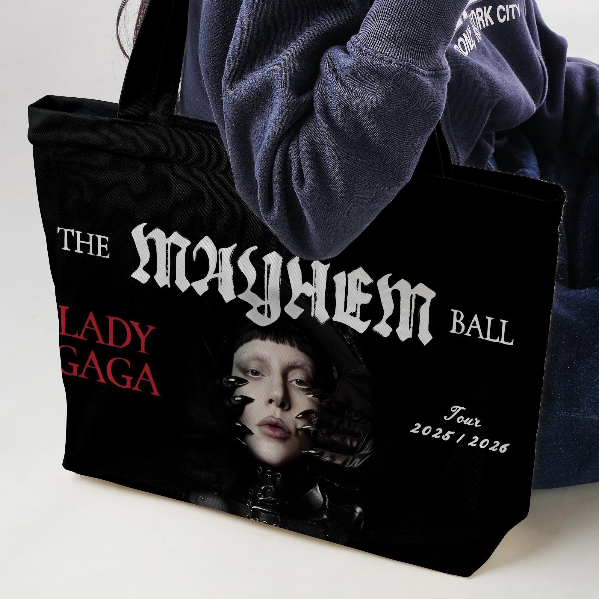 新品　レディーガガ　トート　メイヘム THE MAYHEM BALL トートバッグ ブラック レディーガガ Accessories