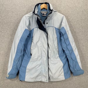 Vintage Columbia Sports Company Winter Jacket Baby Blue/ White