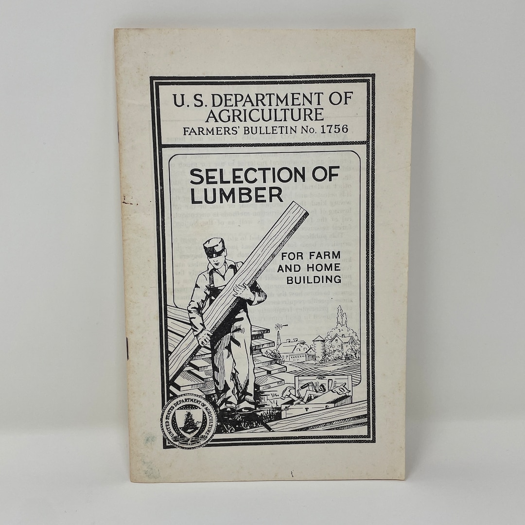 Vintage US Department of Agriculture Farmers Bulletin No. 1756