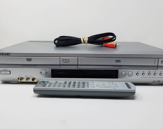 Vintage Sony SLV D370P Dvd Vcr Combo Player Vhs Recorder Etsy