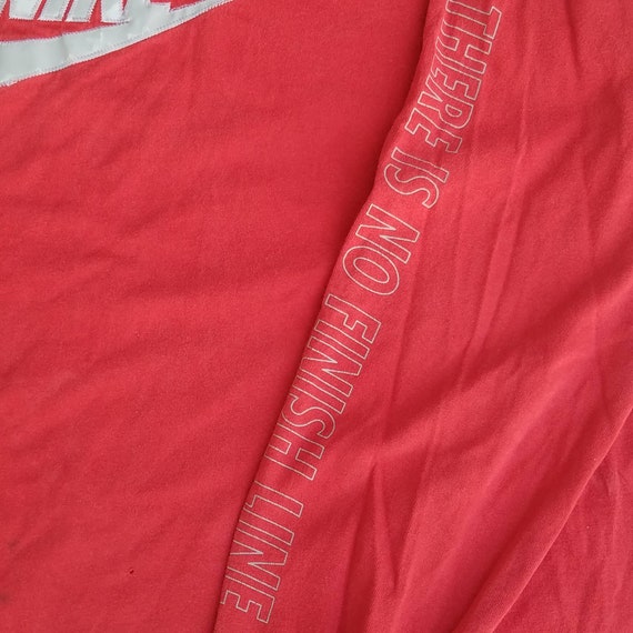 Vintage Red Nike Long Sleeve Large Silve Tag Logo… - image 8