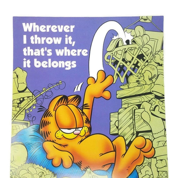 Vintage Garfield Poster X Inches Inks - Etsy