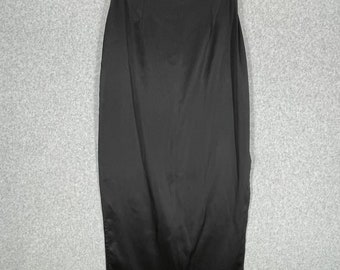 Vintage Maxi Long Solid Black Skirt Byer Too! California Made in the USA