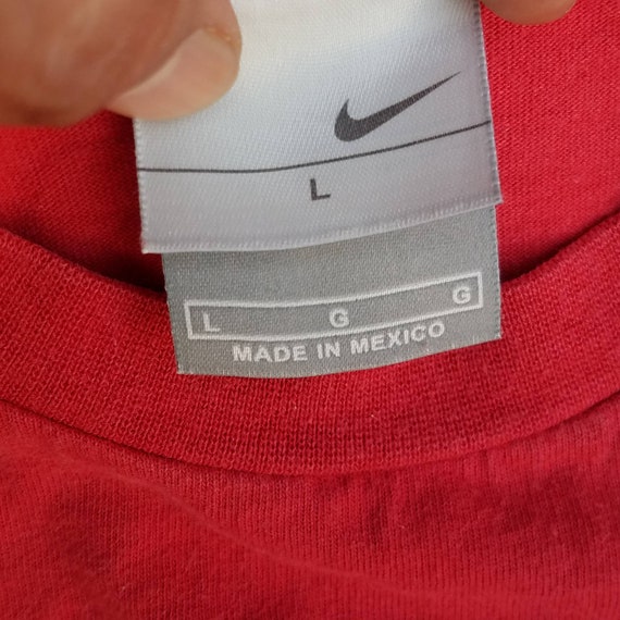 Vintage Red Nike Long Sleeve Large Silve Tag Logo… - image 7