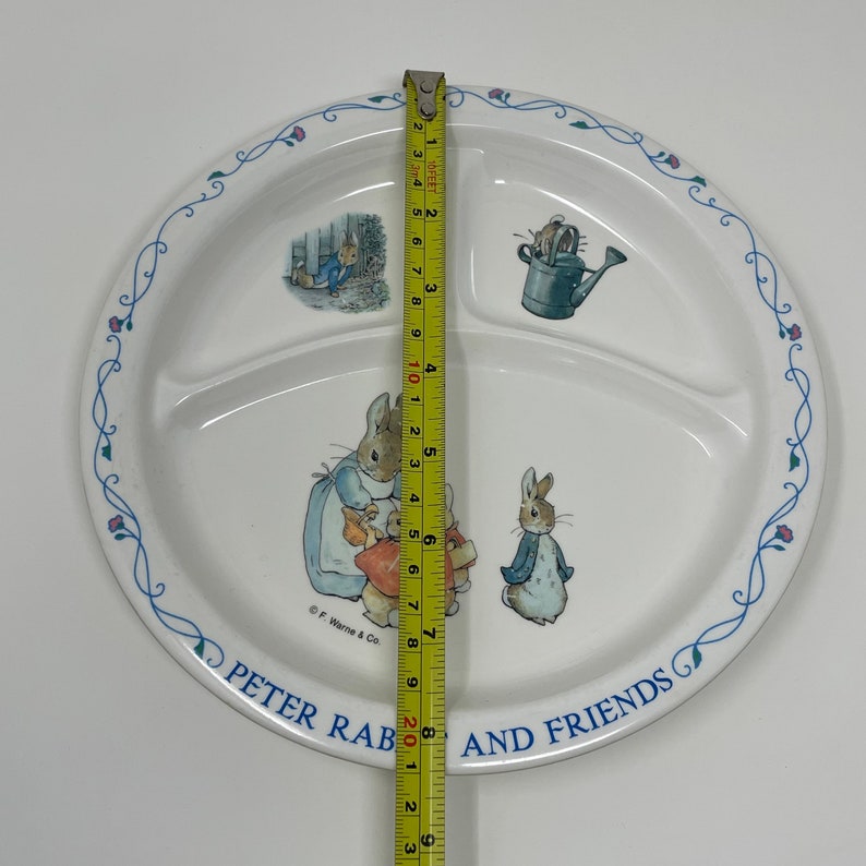 Vintage Eden Nursey Peter Rabbit and Friends Children Melamine 8.5 Inches Plate image 9