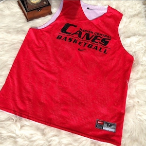 Vintage Red Black Basketball Jersey Sleeves Shirt, Team Canes