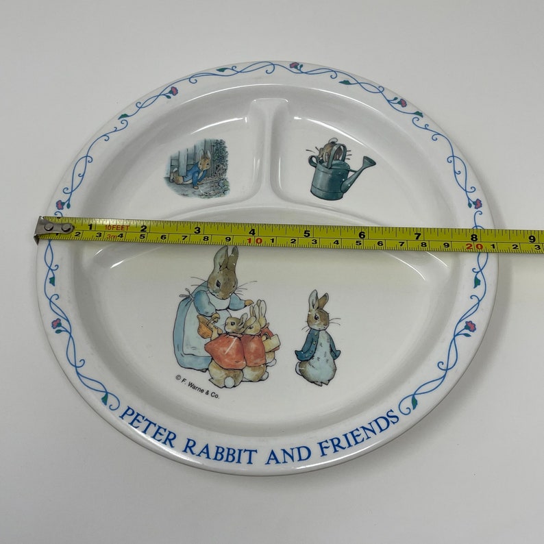 Vintage Eden Nursey Peter Rabbit and Friends Children Melamine 8.5 Inches Plate image 10