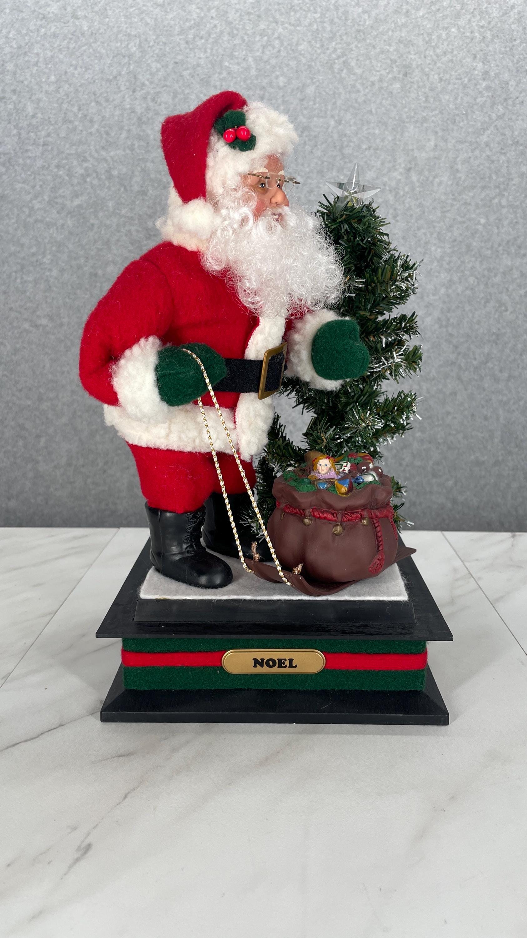 Vintage Holiday Creations Noel Santa Claus Standing Figure Musical