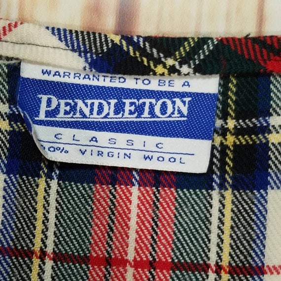 Vintage Pendleton Dress, Virgin Wool Tartan Plaid… - image 2