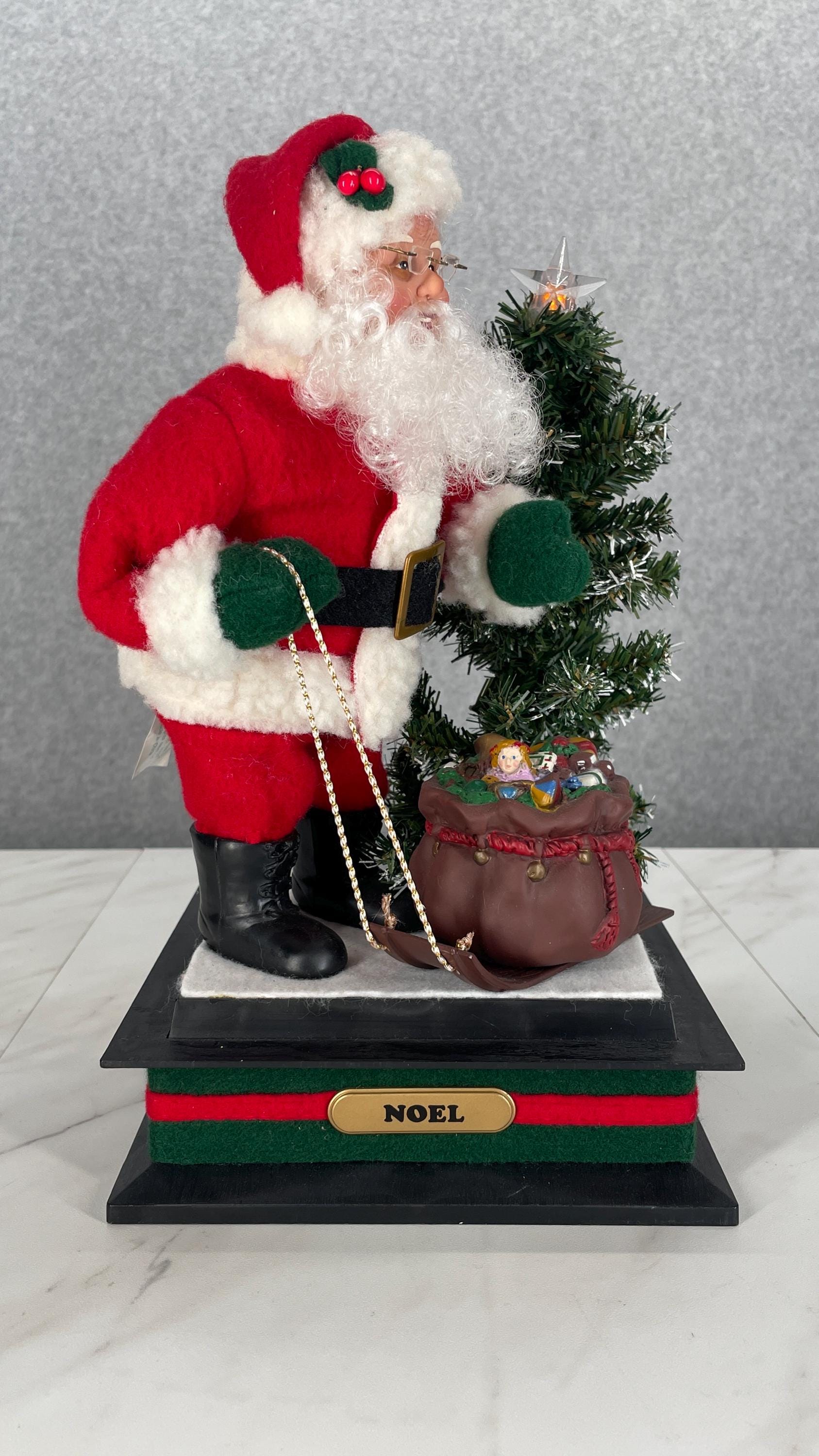 Vintage Holiday Creations Noel Santa Claus Standing Figure Musical