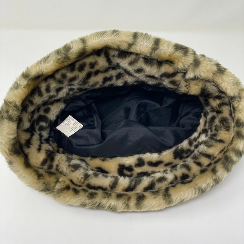 Vintage 90s Y2K Soft Furry Cheetah Bucket Hat Streetwear - Etsy