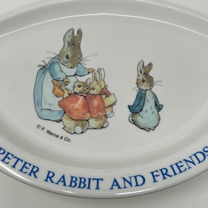 Vintage Eden Nursey Peter Rabbit and Friends Children Melamine 8.5 Inches Plate image 2