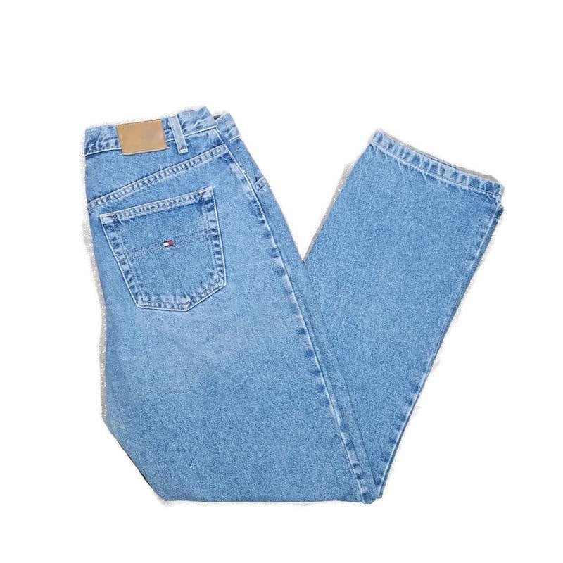 Vintage Y2k Tommy Hilfiger High Waisted Denim Jeans Light - Etsy