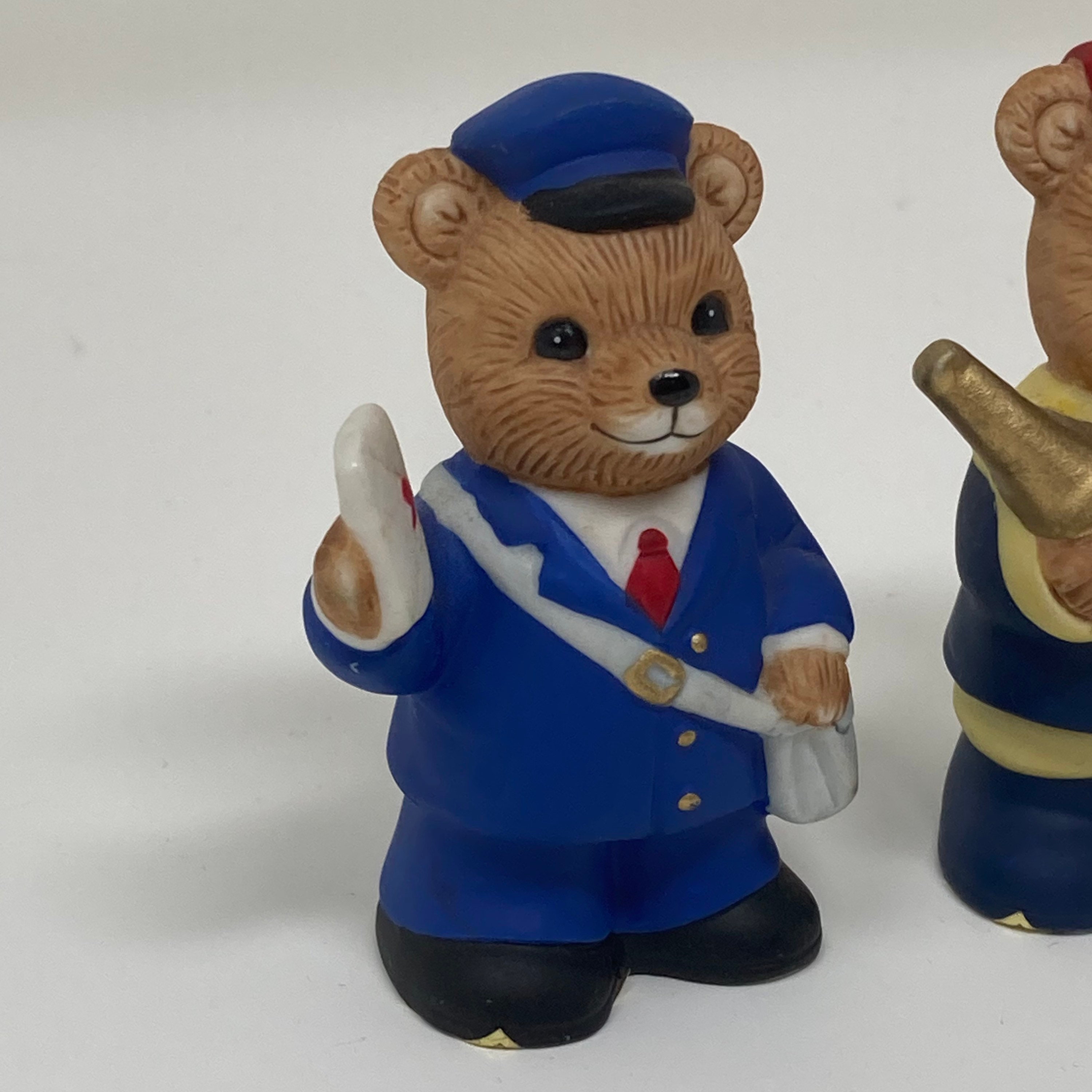 Vintage Homco Small Bear Figurines Collectable in a Postman Etsy