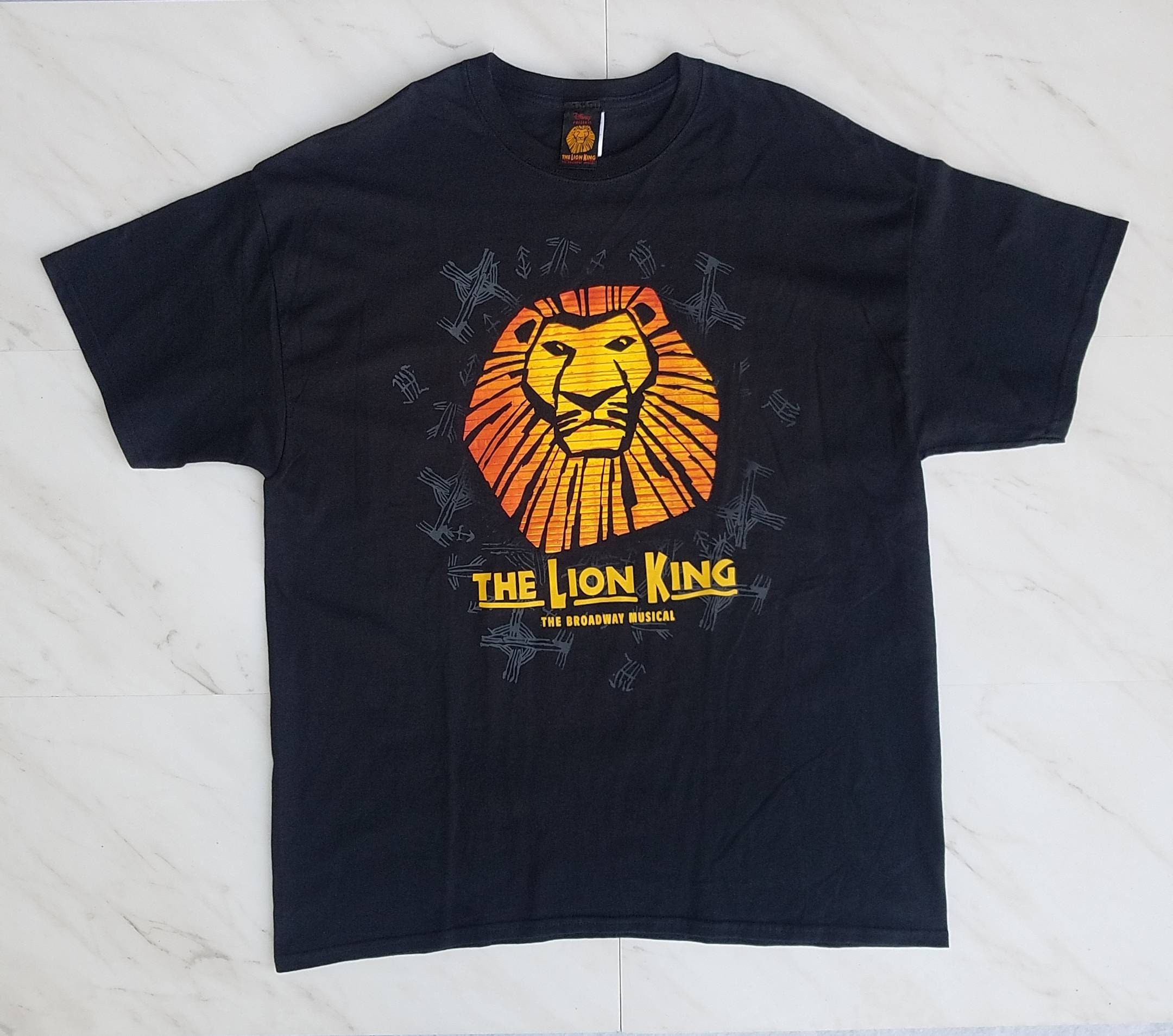 Vintage Graphic Black Short Sleeve Tee Shirt the Lion King - Etsy