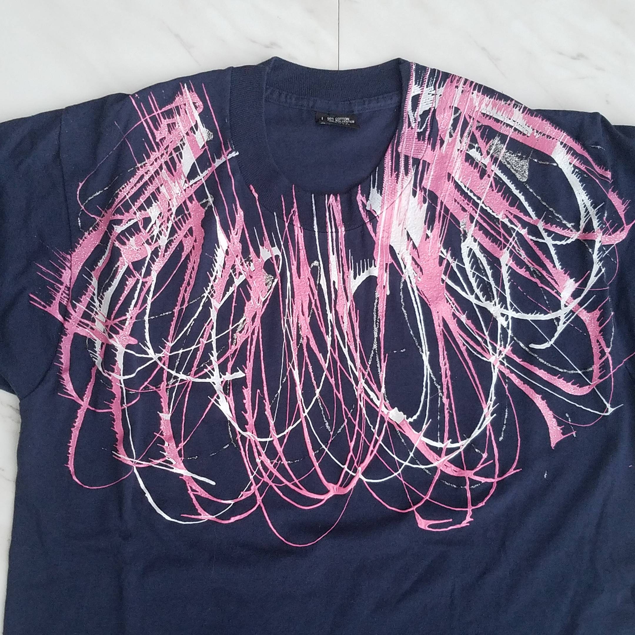 Vintage 80s Painted Graphic T-shirt - Screen Stars Single Stitch