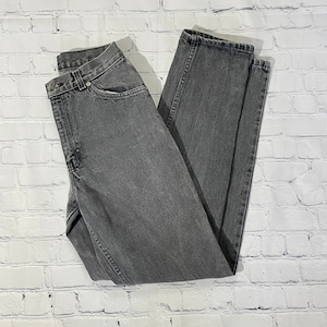Vintage Levis Statuss & Co. Gray Tapered Leg High Waist Denim Jeans Stonewashed Size 9 Made in USA
