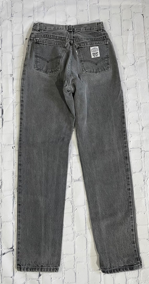 Vintage Levis Statuss & Co. Gray Tapered Leg High… - image 8
