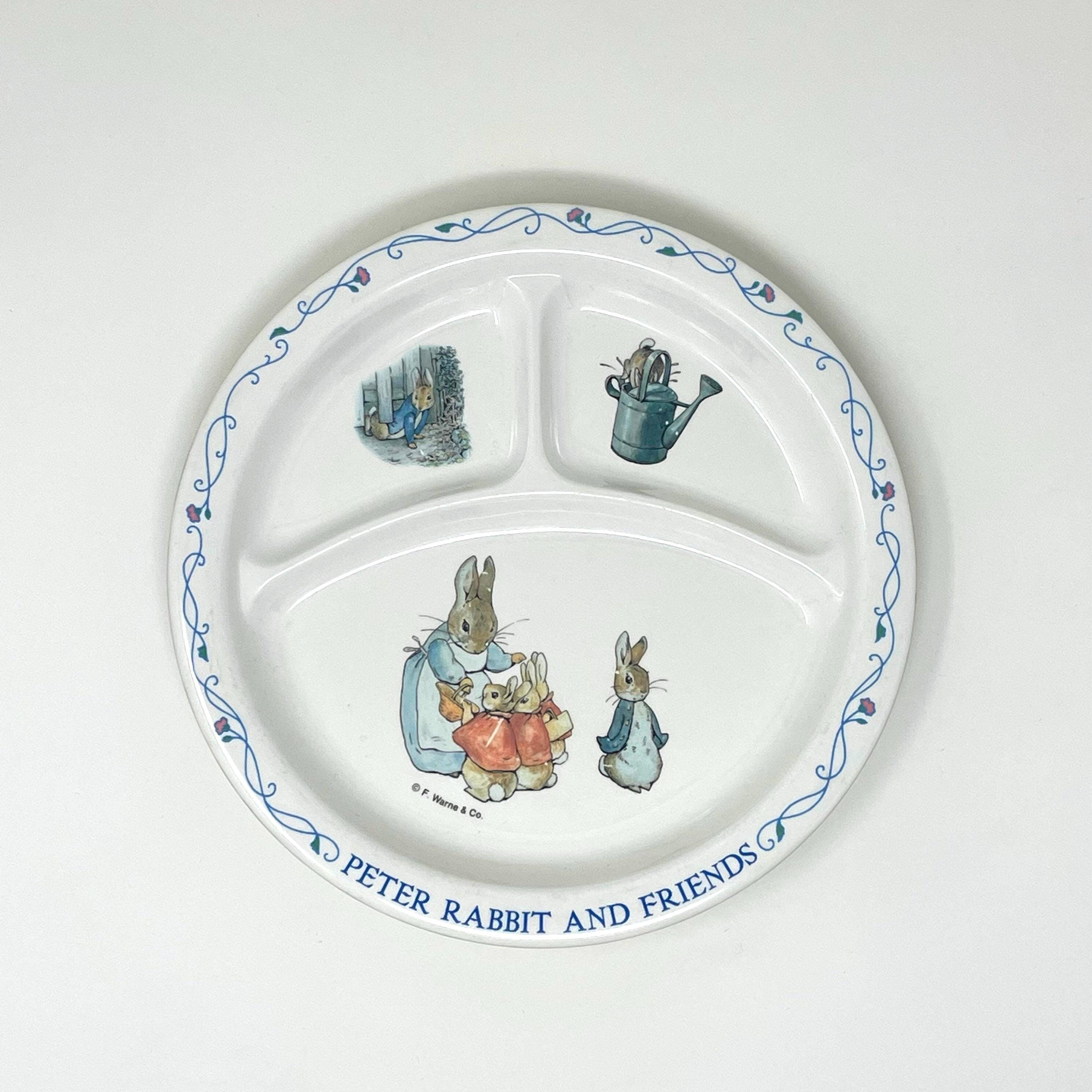 Vintage Eden Nursey Peter Rabbit and Friends Children Melamine 8.5