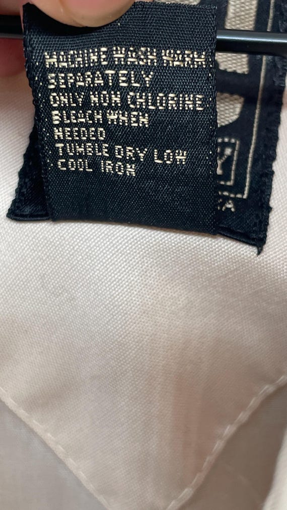 Vintage Bomber Jacket Solid Beige MC Clothing Com… - image 4