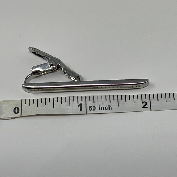 Vintage Silver Tone Solid Front Patterned Texture… - image 8