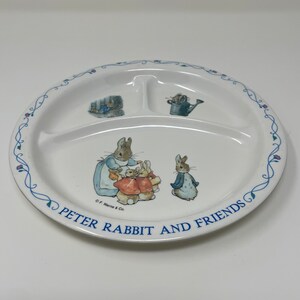 Vintage Eden Nursey Peter Rabbit and Friends Children Melamine 8.5 Inches Plate image 5