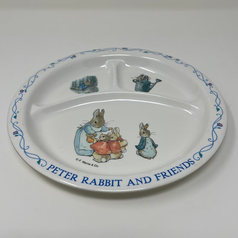 Vintage Eden Nursey Peter Rabbit and Friends Children Melamine 8.5 Inches Plate image 5