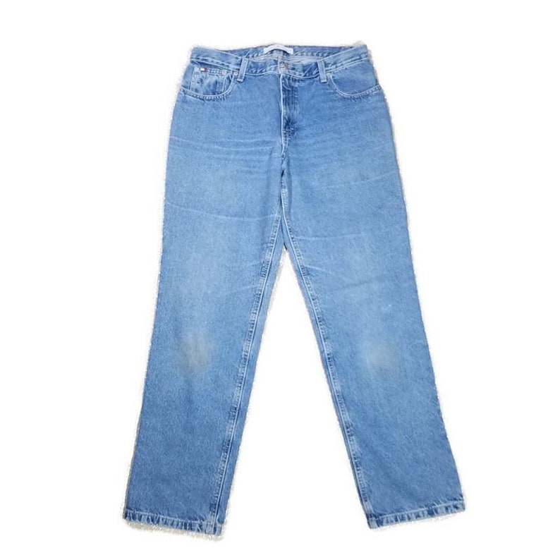 Vintage Y2k Tommy Hilfiger High Waisted Denim Jeans Light - Etsy
