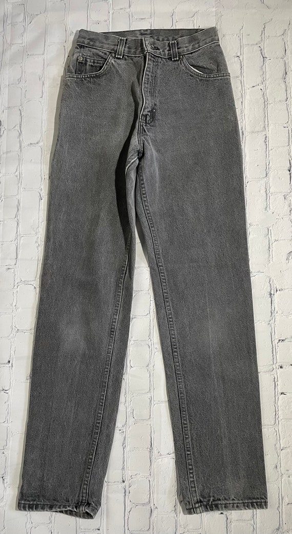 Vintage Levis Statuss & Co. Gray Tapered Leg High… - image 2