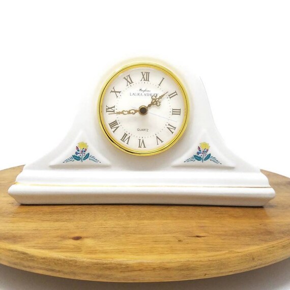 ローラアシュレイ 時計 ヴィンテージ ローラ アシュレイ 磁器 ホワイト ピンク イエロー