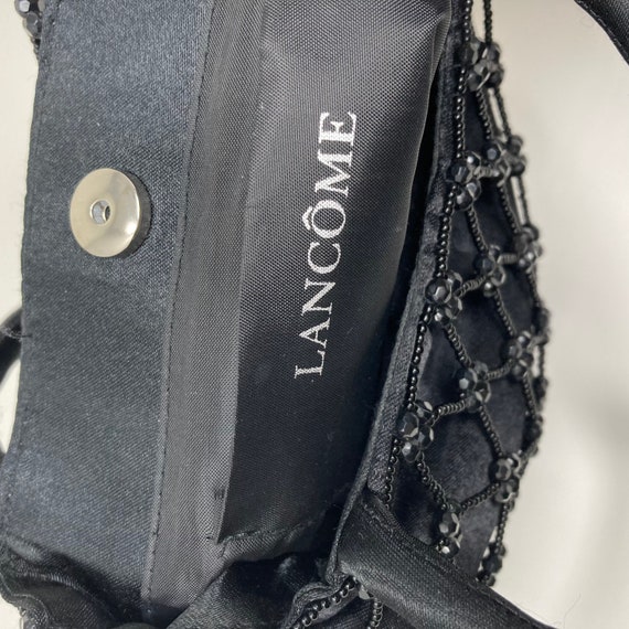 Y2K Beaded Net Mini Bag Handbag, Black Lancôme Pu… - image 7