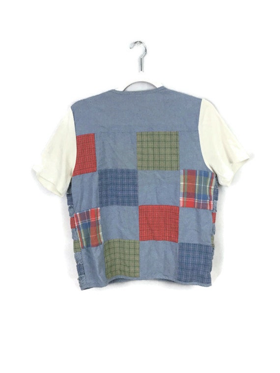 Vintage Patchwork Pinwheel Vest Koret Francisca S… - image 5