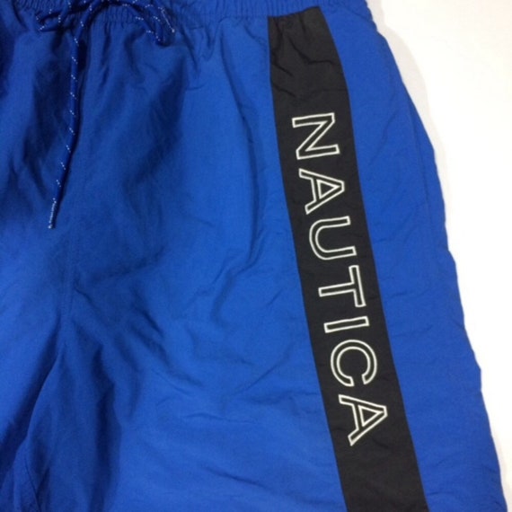 カラーリング◎ 90's nautica swim shorts vintage VINTAGE Nautica Swim Trunks Mens Large Yellow Blue Short