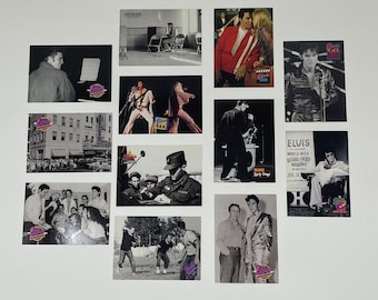 Tarjetas coleccionables vintage de Elvis Presley de la colección Elvis de 1992