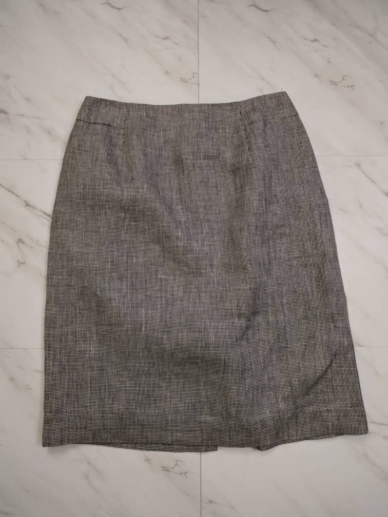 Vintage Y2K Dark Academia Aesthetic Irish Linen Mini Skirt Style Black ...