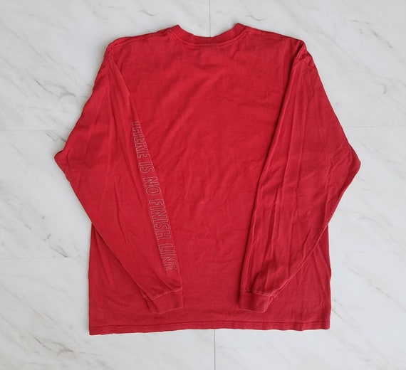 Vintage Red Nike Long Sleeve Large Silve Tag Logo… - image 2