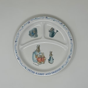 Vintage Eden Nursey Peter Rabbit und Freunde Kinder Melamin 8,5 Zoll Teller