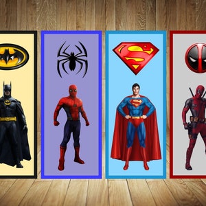 avengers bookmarks avengers party avengers birthday etsy