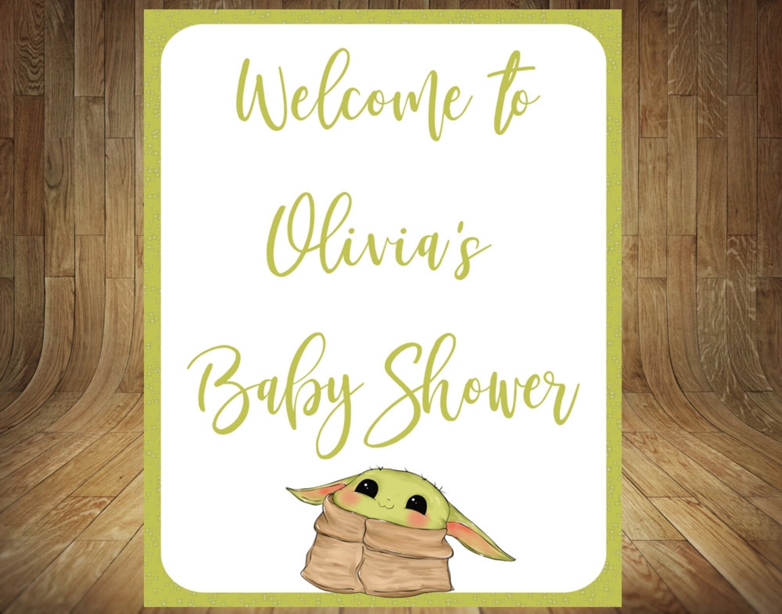 Yoda Baby Shower Yoda Baby Shower Yoda Sign Yoda Etsy Ireland