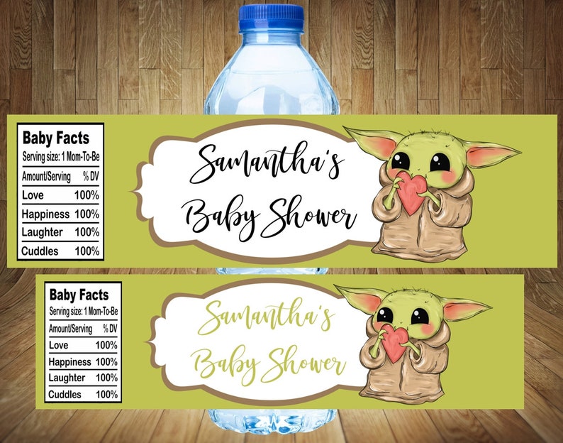 Yoda Baby Shower Games Yoda Baby Shower Star Wars Shower Etsy